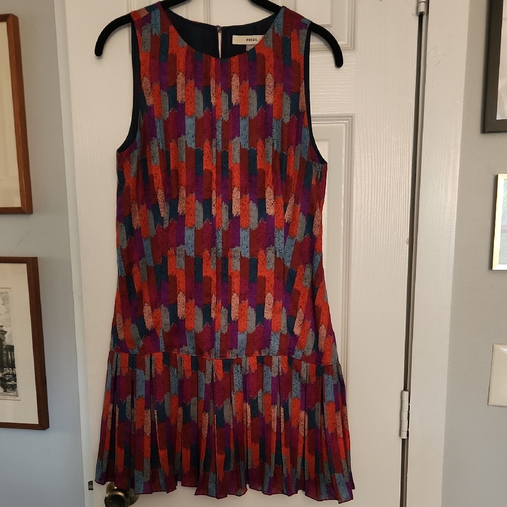 Fossil Multicolor Geometric Mini Dress